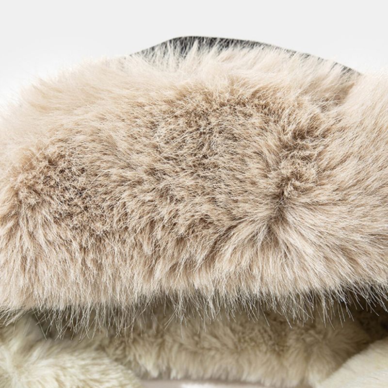 Chapeau De Trappeur Pour Homme Épaissir La Doublure En Peluche Chaude Coupe-vent Protection Des Oreilles Chapeau Ushanka