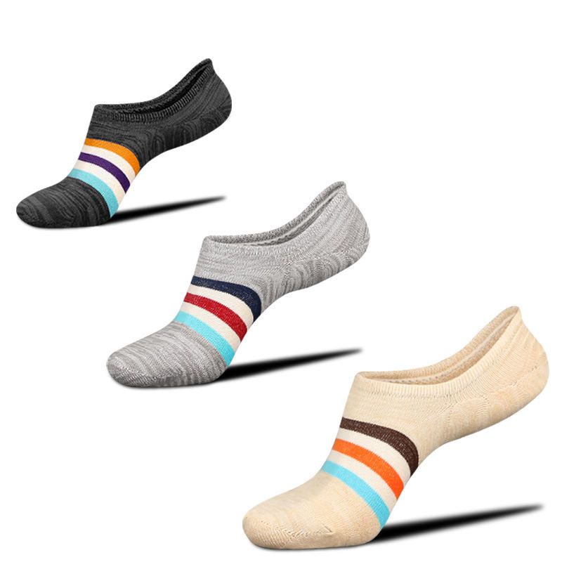 Chaussettes Athlétiques En Coton Peigné Pour Hommes Avec Slip En Silicone