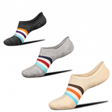 Chaussettes Athlétiques En Coton Peigné Pour Hommes Avec Slip En Silicone