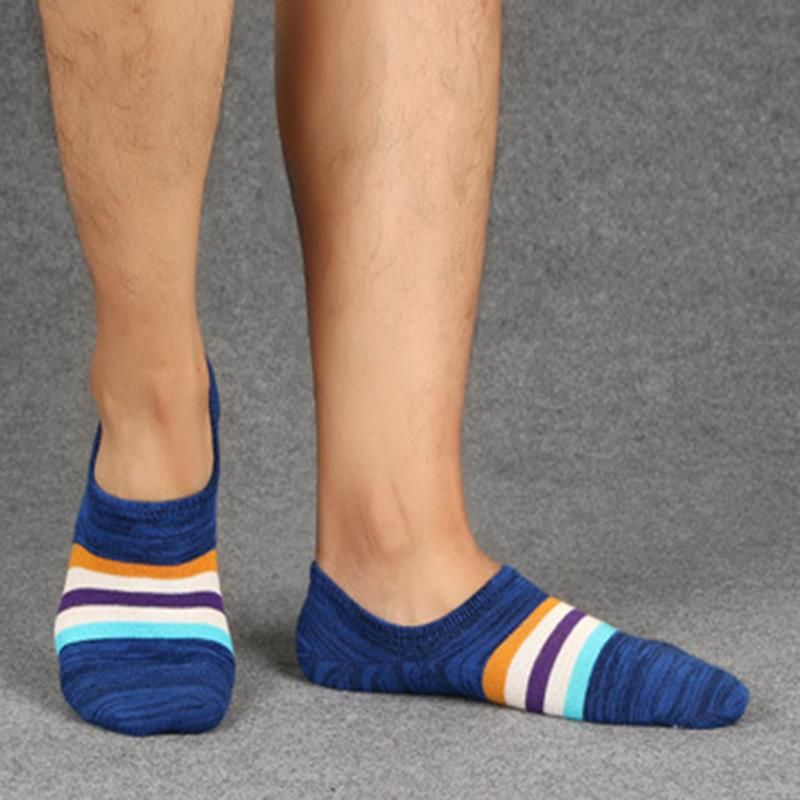 Chaussettes Athlétiques En Coton Peigné Pour Hommes Avec Slip En Silicone