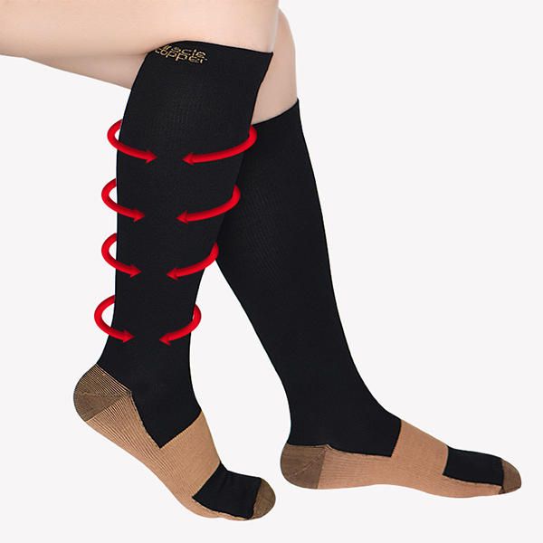 Chaussettes De Compression Respirantes Pour Sports Élastiques Unisexes