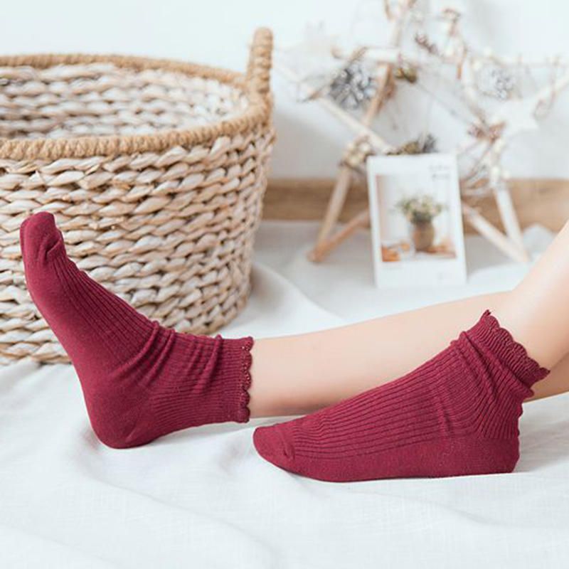 Chaussettes D'été Respirantes Pour Femmes Chaussettes De Bateau En Coton