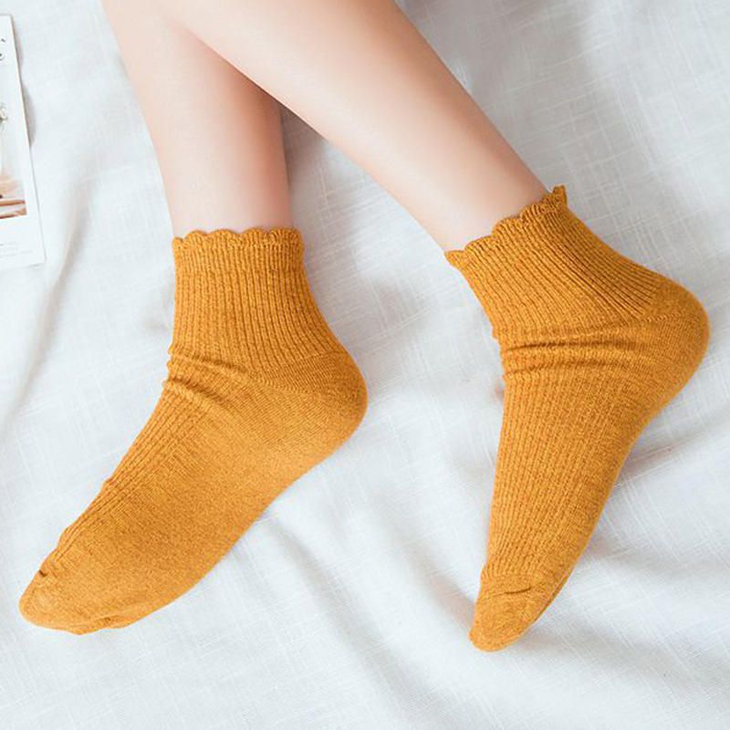 Chaussettes D'été Respirantes Pour Femmes Chaussettes De Bateau En Coton