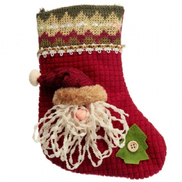 Chaussettes D'hiver Unisexes En Coton Jacquard Père Noël Bonhomme De Neige Elk