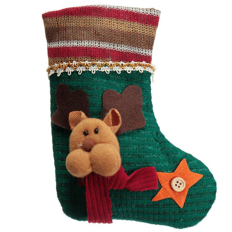 Chaussettes D'hiver Unisexes En Coton Jacquard Père Noël Bonhomme De Neige Elk