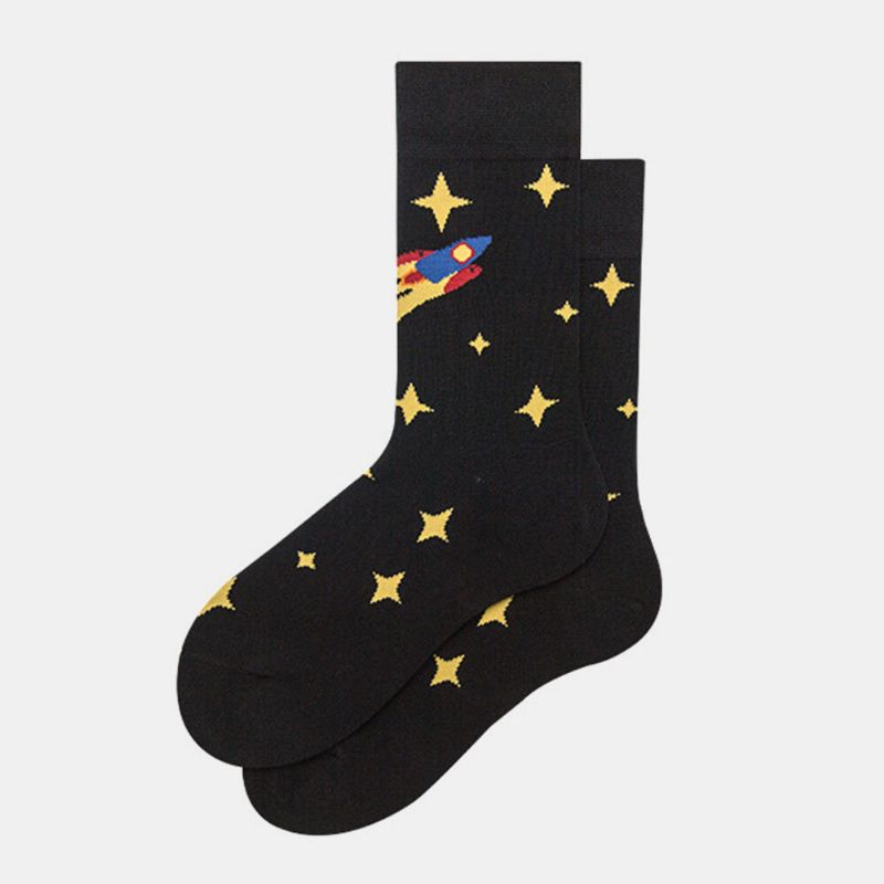 Chaussettes Homme Bas Femme Tendance Starry Sky Tube Cotton Street Chaussettes