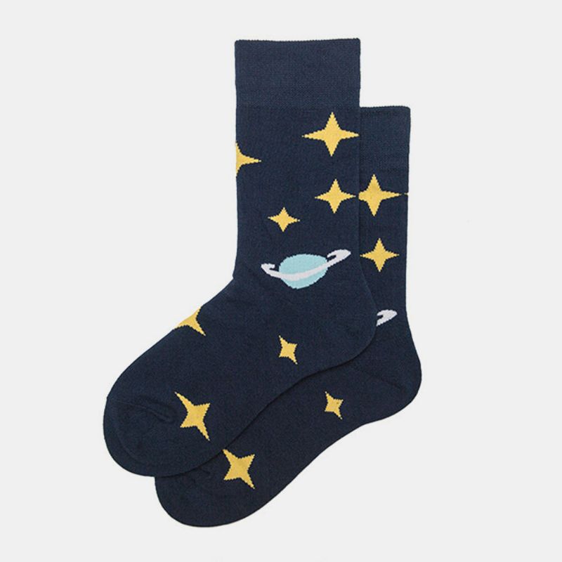 Chaussettes Homme Bas Femme Tendance Starry Sky Tube Cotton Street Chaussettes