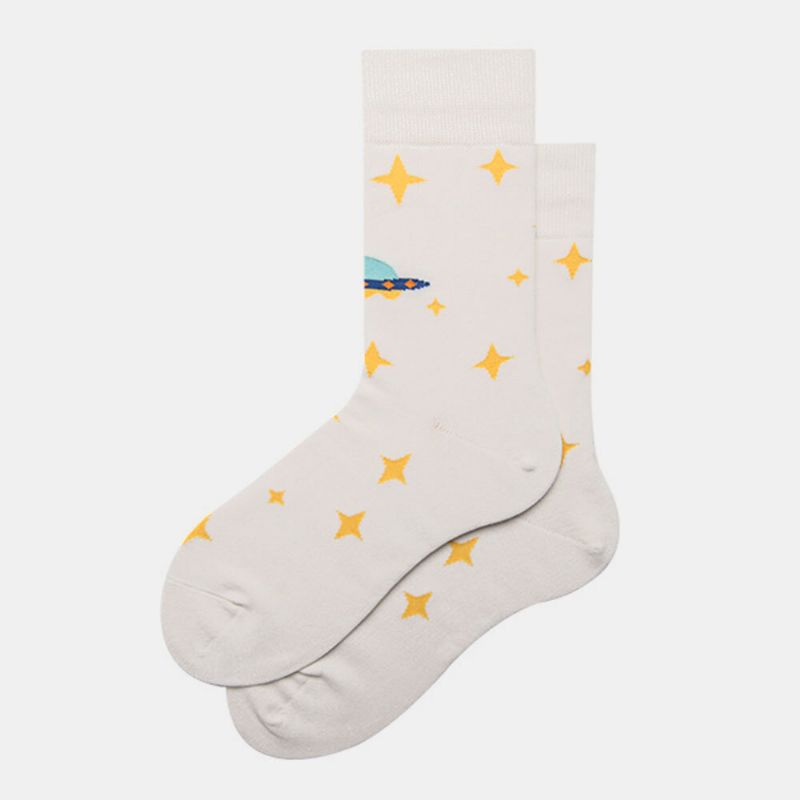 Chaussettes Homme Bas Femme Tendance Starry Sky Tube Cotton Street Chaussettes