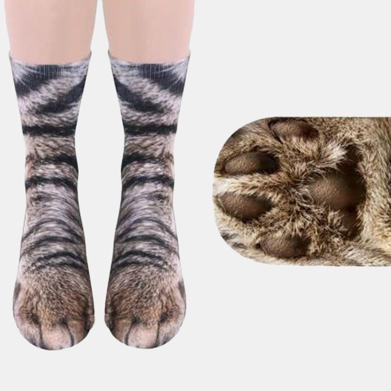 Chaussettes Imprimées D'animaux Unisexes Pour Adultes