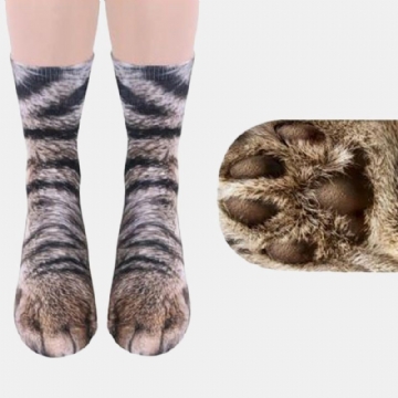 Chaussettes Imprimées D'animaux Unisexes Pour Adultes