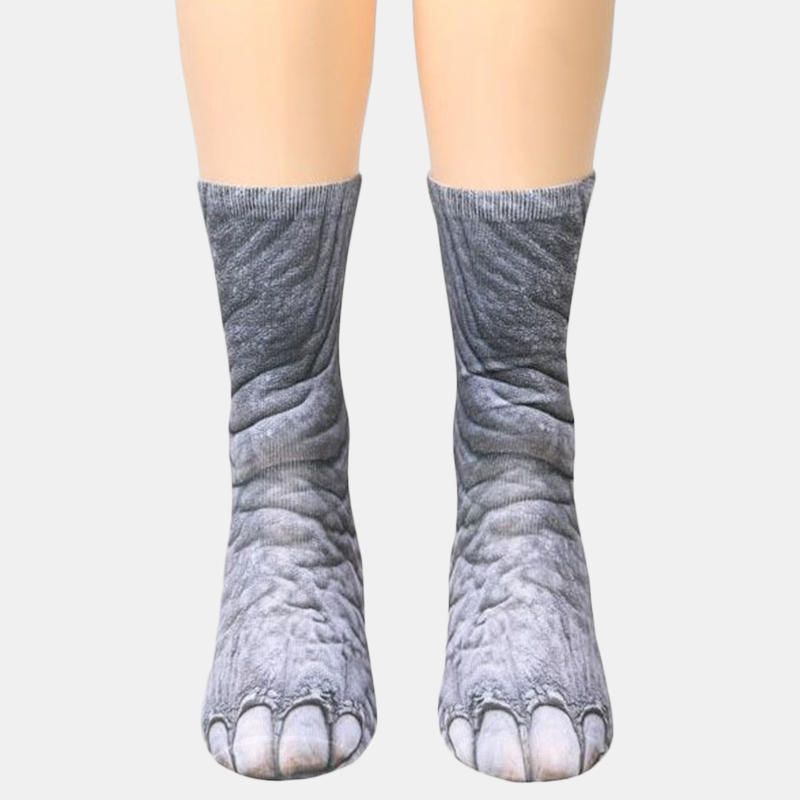 Chaussettes Imprimées D'animaux Unisexes Pour Adultes