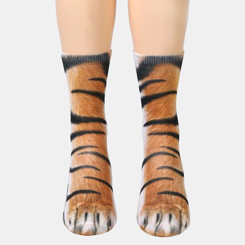 Chaussettes Imprimées D'animaux Unisexes Pour Adultes