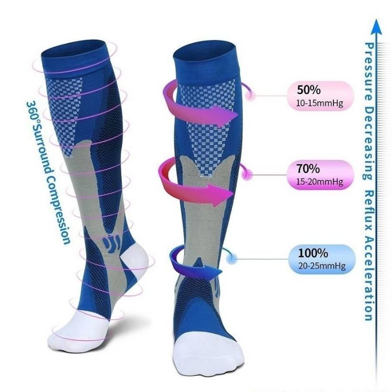 Chaussettes Longues De Sport Chaussettes De Randonnée Respirantes À Séchage Rapide