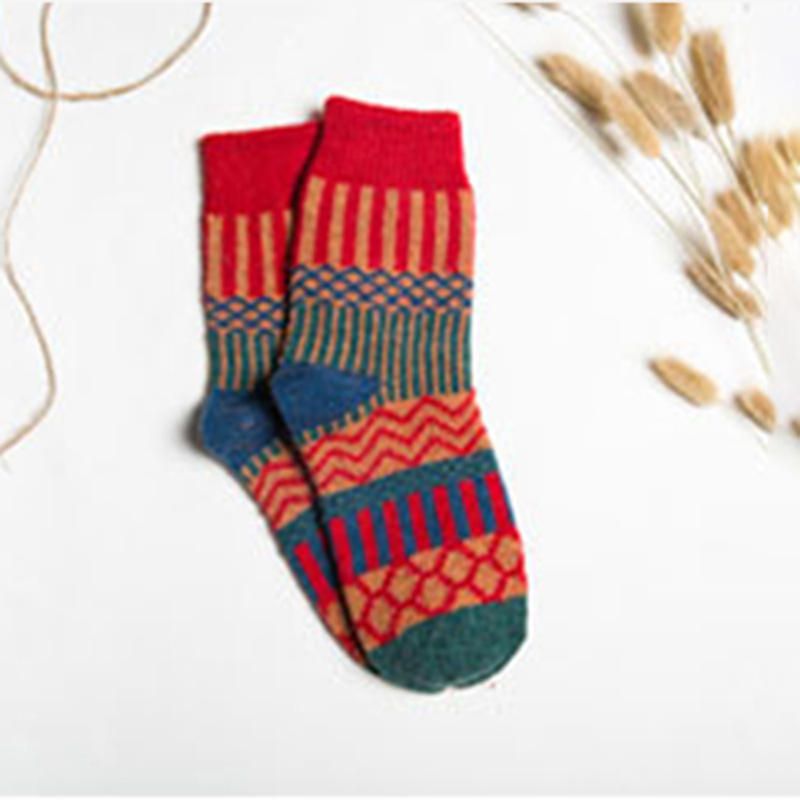 Chaussettes De Noël Décontractées Pour Femmes Tribales