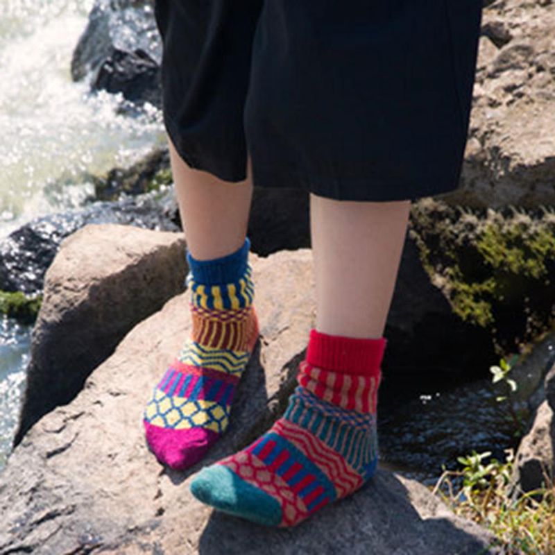 Chaussettes De Noël Décontractées Pour Femmes Tribales