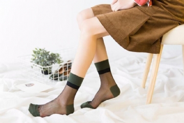 Chaussettes Respirantes En Soie De Verre Sexy Pour Femmes Et Filles