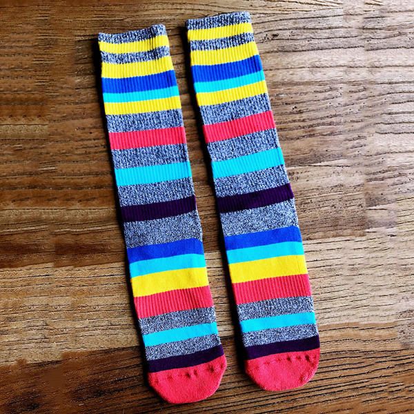 Chaussettes À Tube Moyen En Coton À Motif Géométrique Pour Hommes