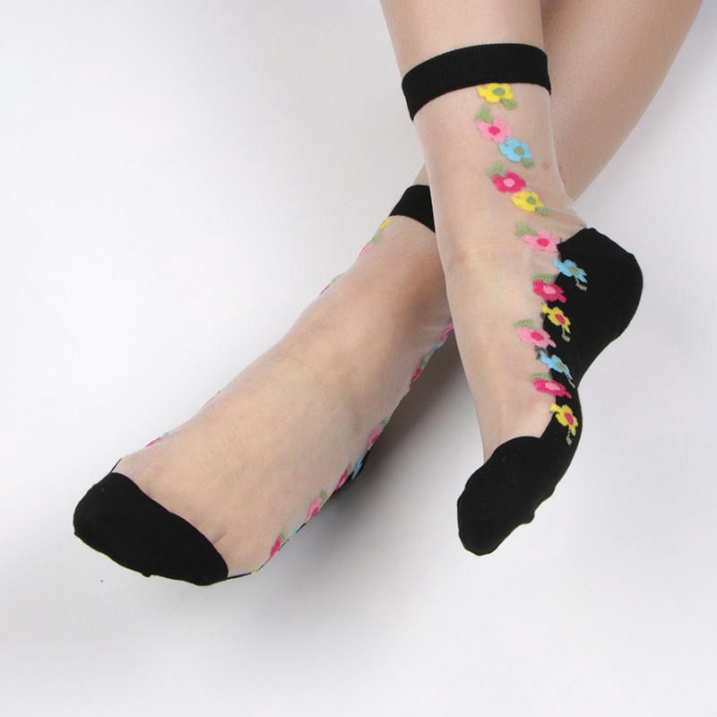 Chaussettes En Tube Moyen En Dentelle Respirante