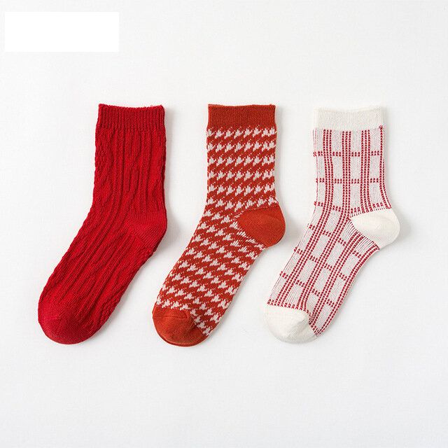 Chaussettes Tube De Noël Pour Femme En Coton Décontracté 12 Paires De Chaussettes