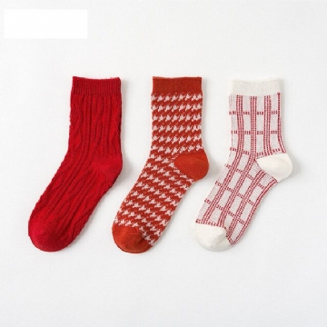 Chaussettes Tube De Noël Pour Femme En Coton Décontracté 12 Paires De Chaussettes