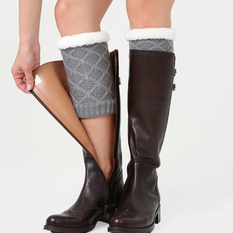 Chaussettes Unisexes Pour Jambières D'hiver Épaisses En Polaire