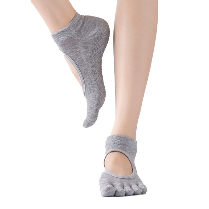 Chaussettes De Yoga Anti-moteur Respirantes En Pur Coton Pour Femmes