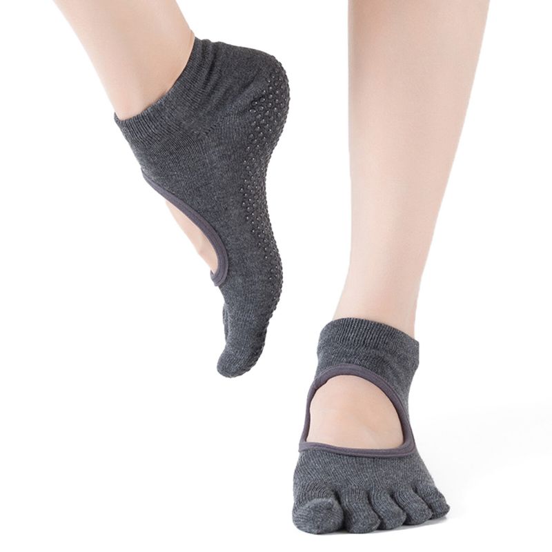 Chaussettes De Yoga Anti-moteur Respirantes En Pur Coton Pour Femmes