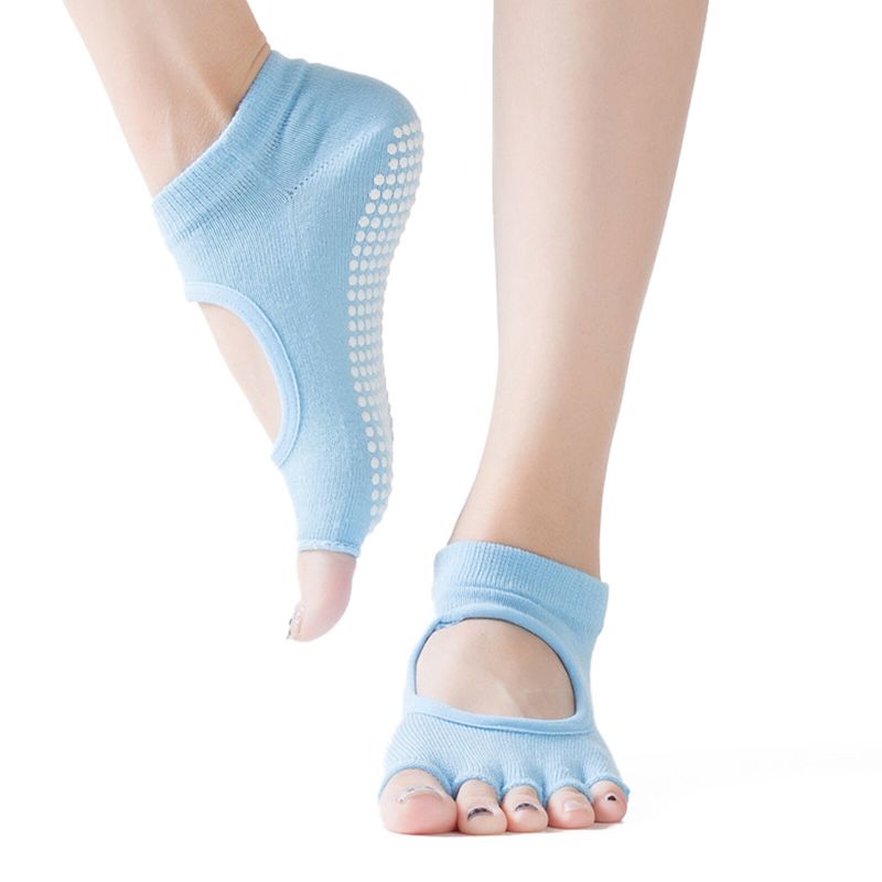 Chaussettes De Yoga Anti-moteur Respirantes En Pur Coton Pour Femmes