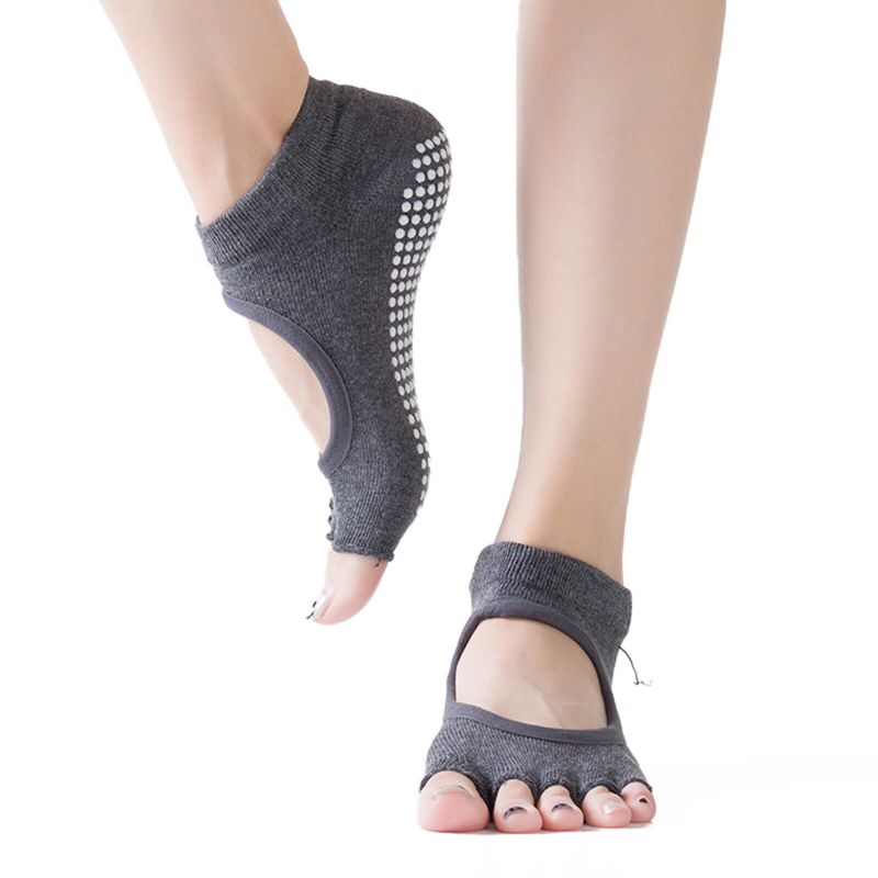 Chaussettes De Yoga Anti-moteur Respirantes En Pur Coton Pour Femmes