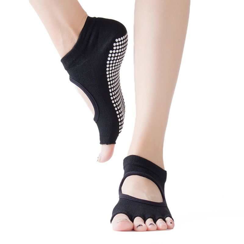 Chaussettes De Yoga Anti-moteur Respirantes En Pur Coton Pour Femmes