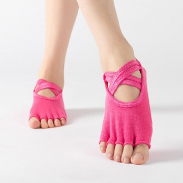 Chaussettes De Yoga En Éponge Pour Femmes Chaussettes À Cinq Doigts