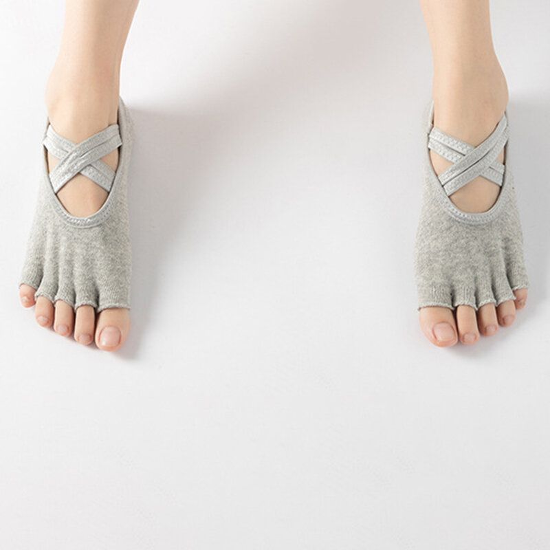 Chaussettes De Yoga En Éponge Pour Femmes Chaussettes À Cinq Doigts