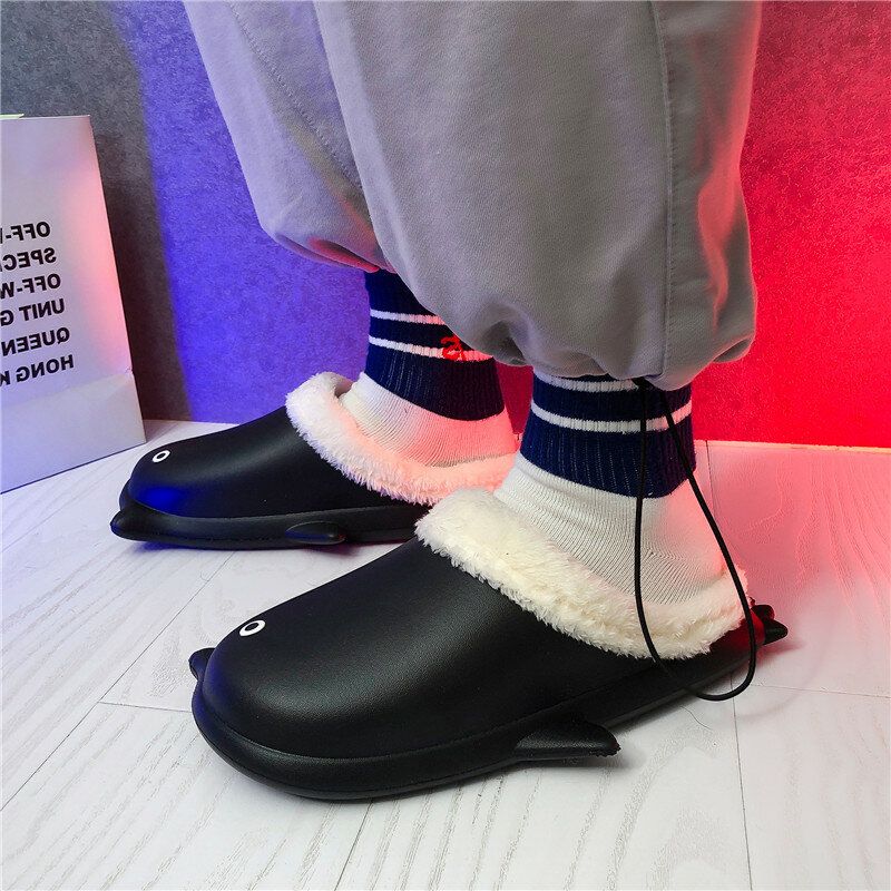 Chaussons En Coton Chauds Pour Hommes En Forme De Petit Pingouin