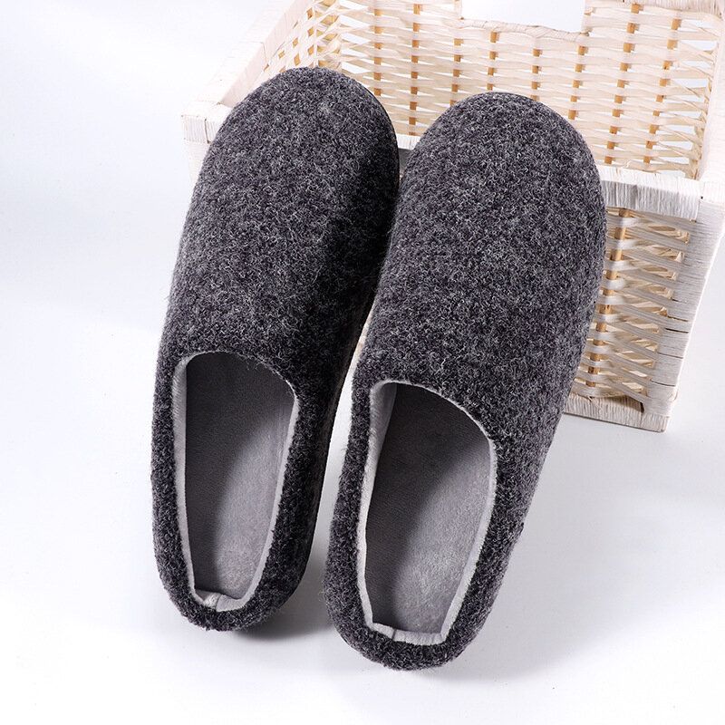 Chaussons De Maison Décontractés En Peluche Pour Hommes