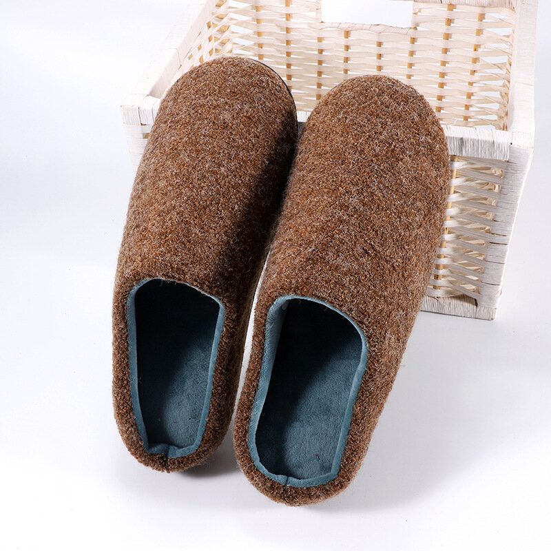 Chaussons De Maison Décontractés En Peluche Pour Hommes