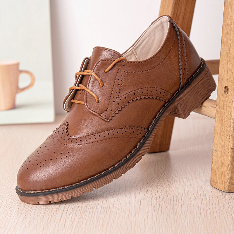 Chaussures De Bureau Polyvalentes Et Confortables À Lacets Pour Femmes