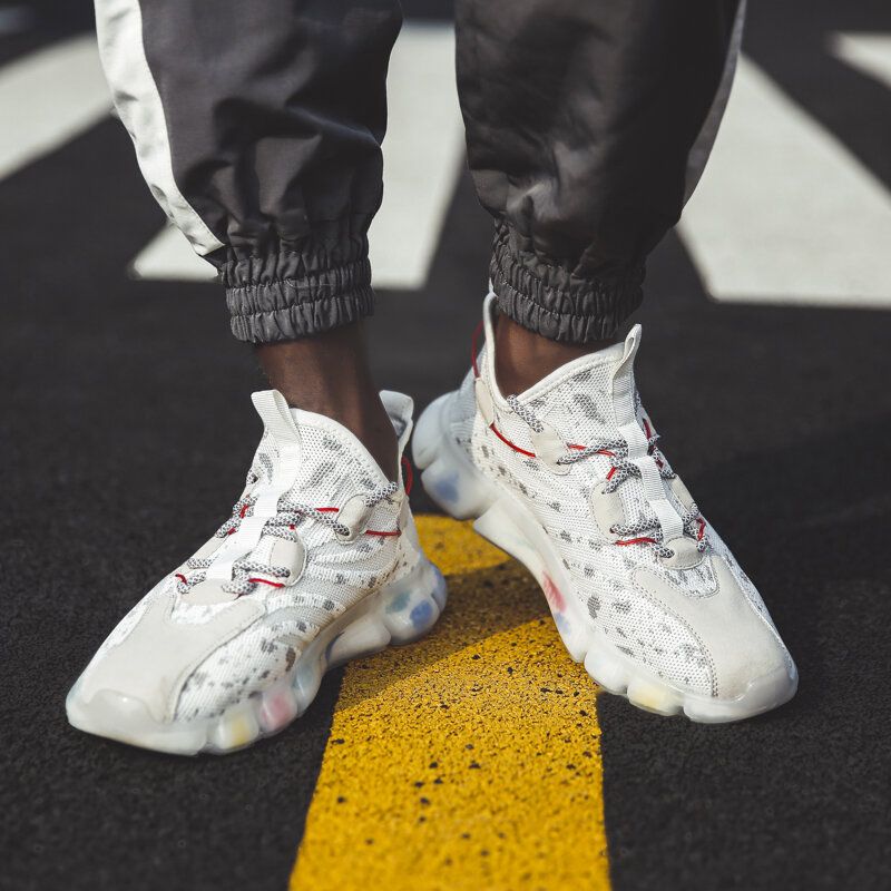 Chaussures De Course Décontractées Respirantes Pour Hommes En Tissu Confortable Et Antidérapant