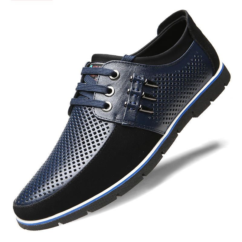 Chaussures En Cuir De Vache Respirantes Pour Hommes