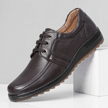 Chaussures Décontractées À Lacets Confortables Et Respirantes En Microfibre Pour Hommes