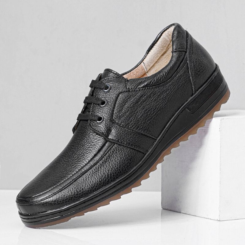 Chaussures Décontractées À Lacets Confortables Et Respirantes En Microfibre Pour Hommes