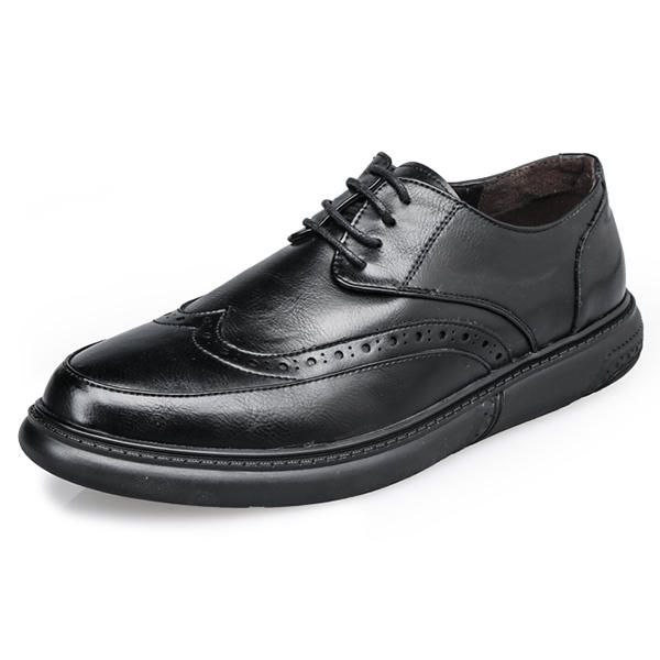 Chaussures Décontractées À Semelle Souple À Lacets Pour Hommes