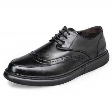 Chaussures Décontractées À Semelle Souple À Lacets Pour Hommes