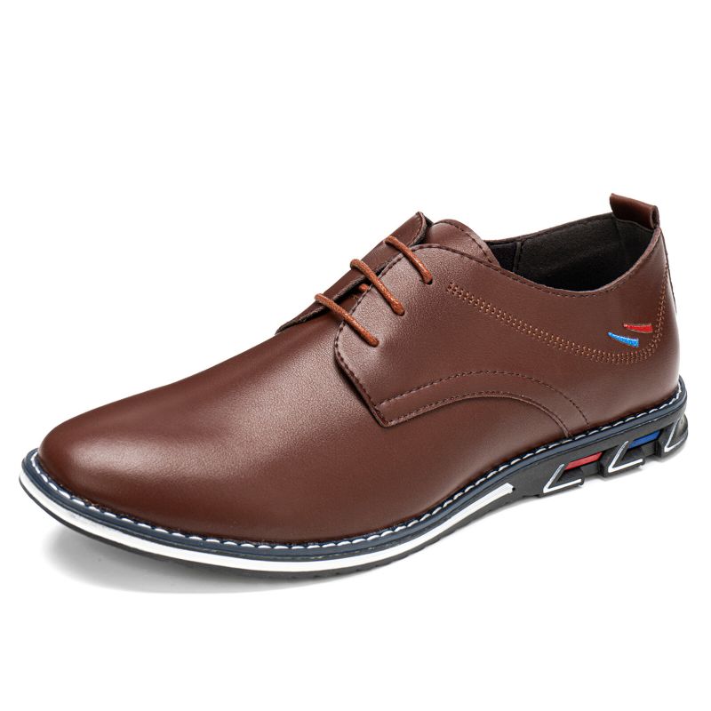 Chaussures Derby Décontractées À Lacets Brodées Pour Hommes