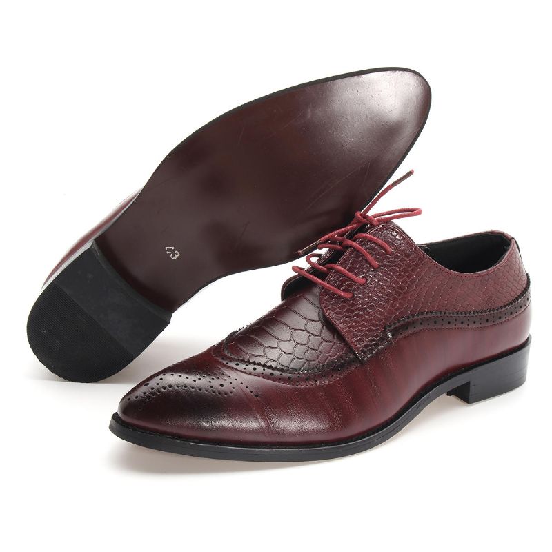 Chaussures Habillées Classiques À Bout Pointu Pour Hommes