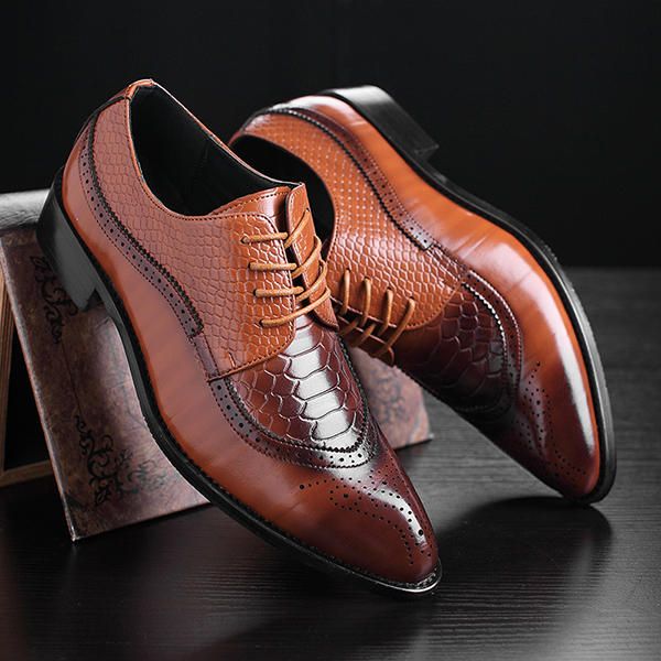 Chaussures Habillées Classiques À Bout Pointu Pour Hommes