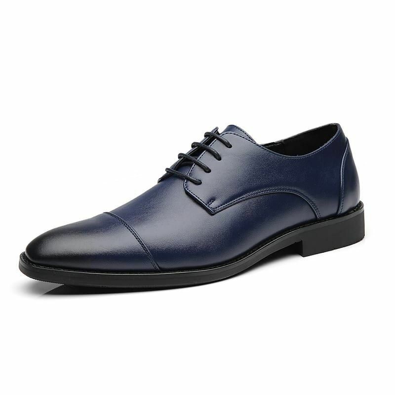 Chaussures Habillées En Cuir Microfibre Pour Hommes Casual Business Oxfords