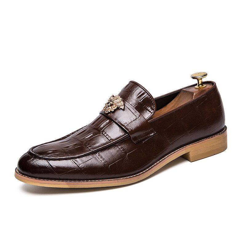 Chaussures Habillées En Cuir Véritable Pour Hommes Casual Business Oxfords