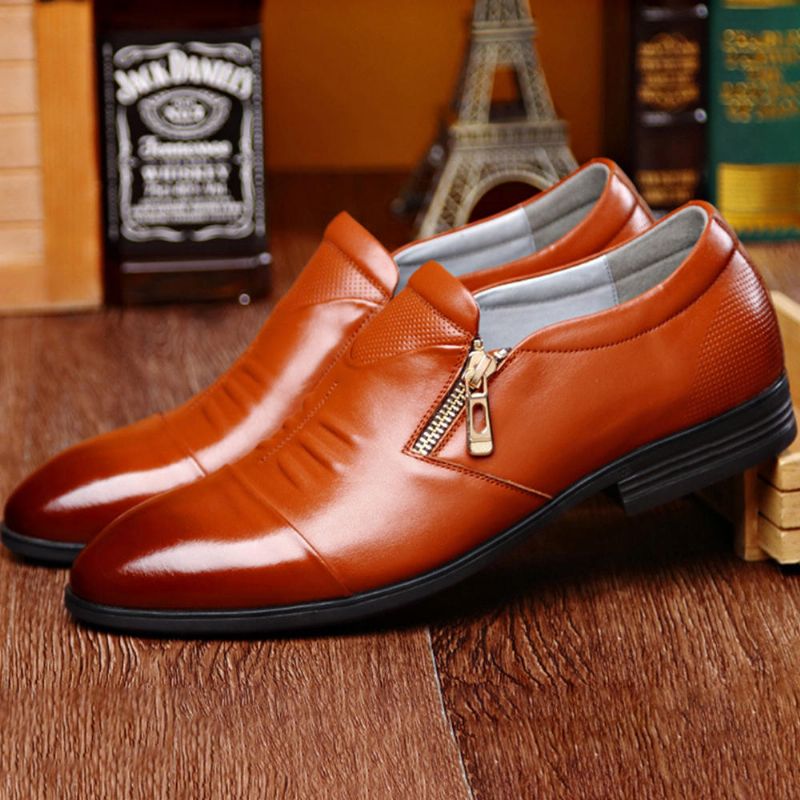 Chaussures Habillées Décontractées En Cuir Souple Pour Hommes