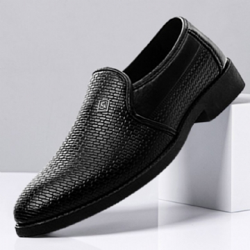 Chaussures Habillées Formelles À Bout Pointu Noir Pour Hommes