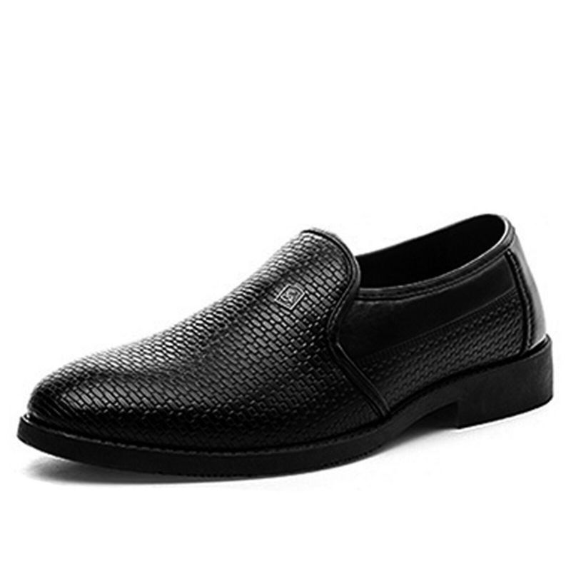 Chaussures Habillées Formelles À Bout Pointu Noir Pour Hommes